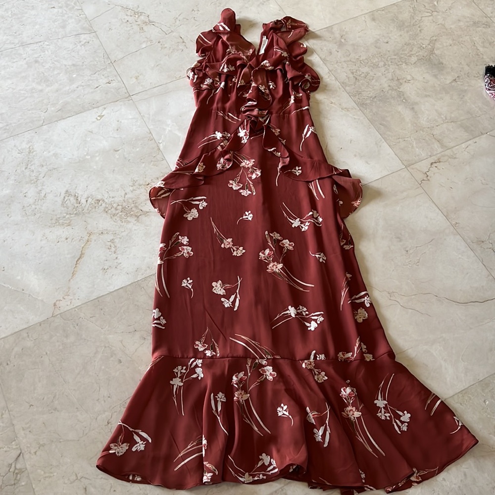 Floral Ruffle Maxi Dress